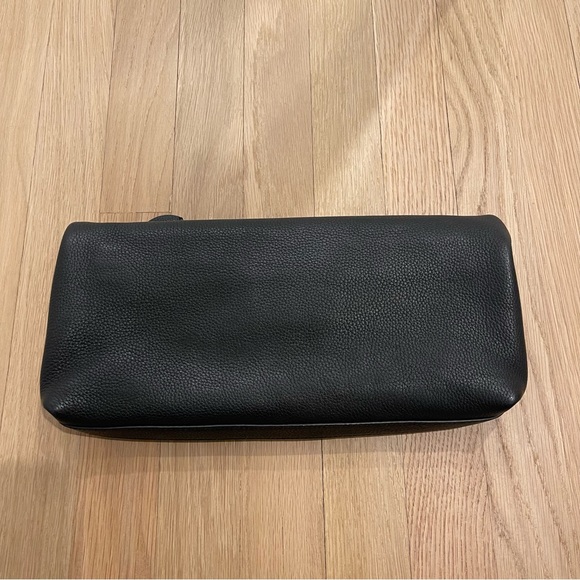 Alexander McQueen Black Calfskin Skull Padlock Fold Zip Clutch - Picture 4 of 6